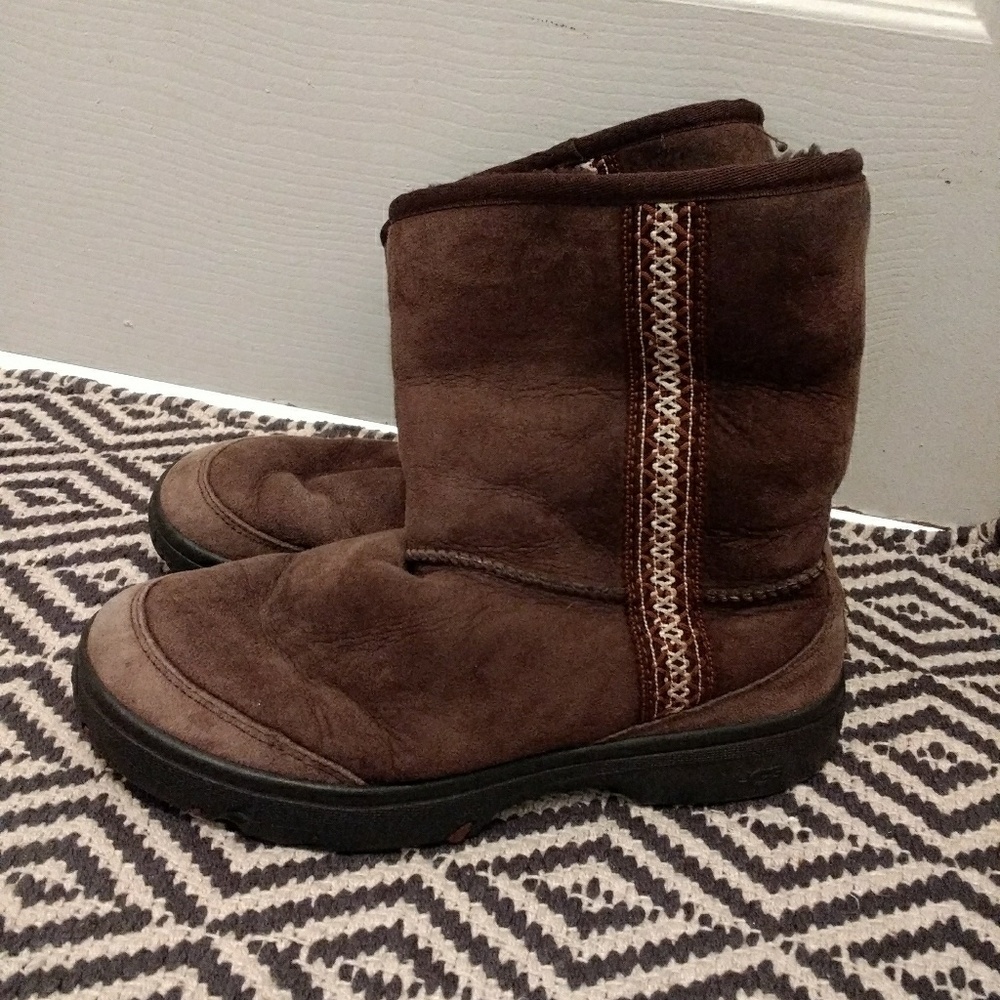 Uggs!  Outdoor tread sole! Warm and comfy